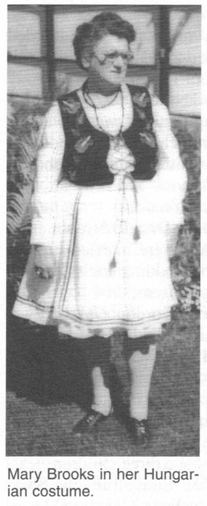  Image of Mary Brooks in her Hungarian Costume 